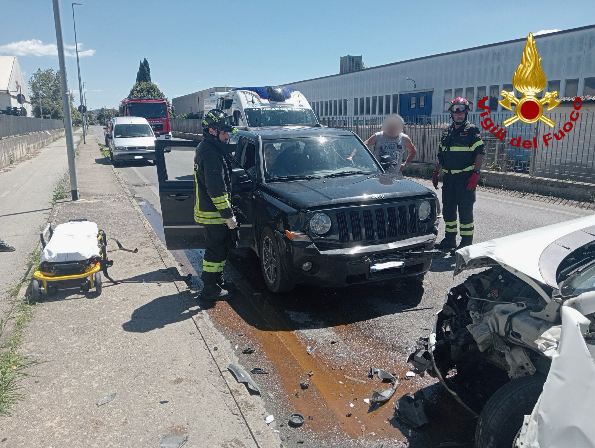 Incidente tra tre auto a Città di Castello: tre feriti - Umbria 24