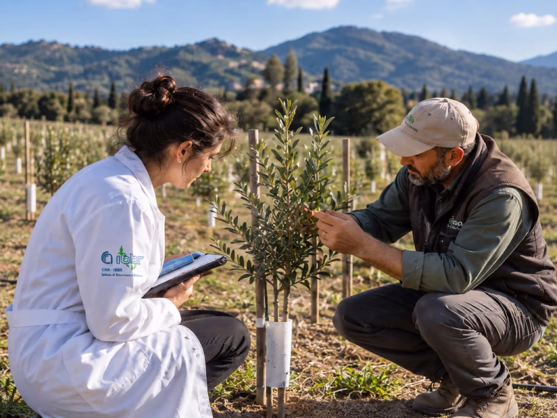 Laboratorio a cielo aperto con 850 varietà di olivo da 32 paesi per combattere la Xylella